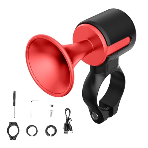 Timbre De Bicicleta Recargable - Bocina Electrónica USB para Bicicleta Y Bicicletaa Eléctrica | Batería Baja, Bocina Portátil para Biciclea, Timbre De Alarma Fuerte, Ciclistas, Paseos En