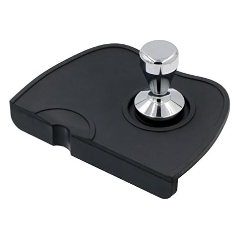 Handook Tamper Mat, Espresso Tamper Mat, 8.3 X 5.9 Inch Coffee Mat, Coffee Tamper Mat for Espresso Machine, Espresso Accessory, Barista Tools, Coffee Tamper Station, Espresso Pad for Counter (Black) Cover