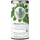 The Republic of Tea — Organic Moringa SuperHerb Tea Tin, 36 Herbal Tea Bags,...