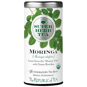 Amazon.com : The Republic of Tea — Organic Moringa SuperHerb Tea Tin ...