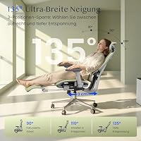 FLEXISPOT Ergonomischer Bürostuhl ErgoX Grün – Ansicht 6