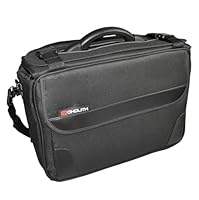 monolith 2000002168 - Pilotenkoffer Soft aus Nylon, Aktenkoffer 21 Liter, 15,6 Zoll Laptopfach, schwarz