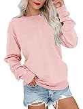 PGANDS Women's Cute Crew Neck Sweatshirts Long Sleeve Tunic Tops Loose Casual Pullover Tops