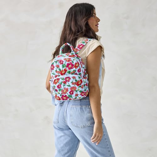 Image of Vera Bradley Women's Disney Featherweight Small Banbury Backpack, Mickey Meadow, One Size