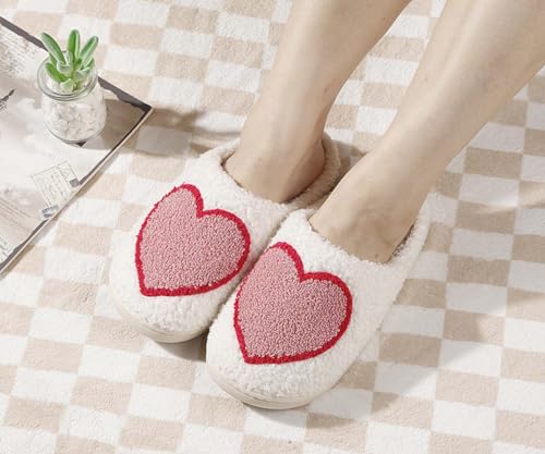 Image of Comfy House Slippers For Women Men, Ladies Fuzzy Bedroom Slippers,indoor Outdoor Memory Foam Shoes
