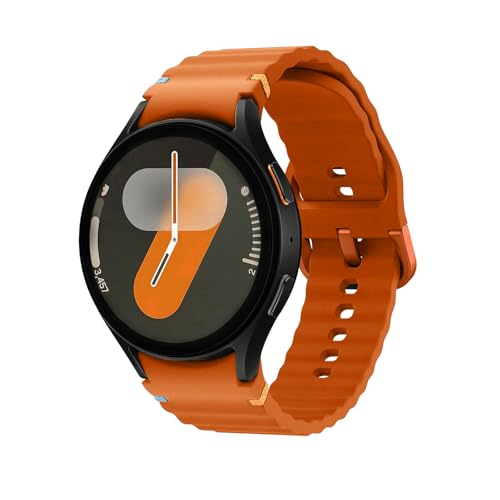 Msksjer Correa Deportiva Compatible con Samsung Galaxy Watch 7/6/5/4 40mm 44mm Hombre Mujer, No Gap 20mm Suave Silicona Correas para Galaxy Watch FE 40mm/Galaxy Watch 6 Classic 43mm 47mm