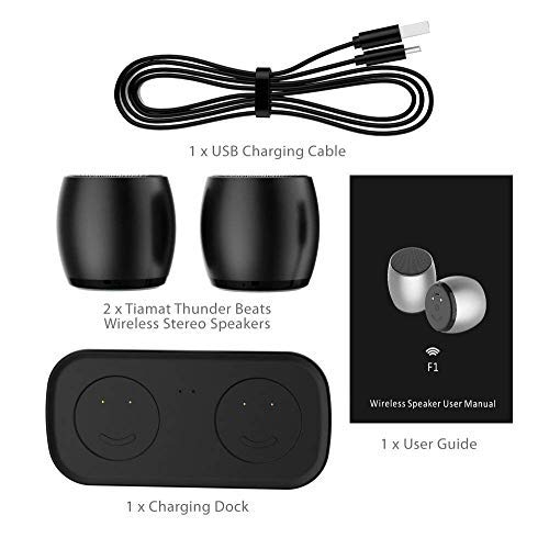 Bluetooth Speakers, Portable True Wireless Speaker with BuiltinMic