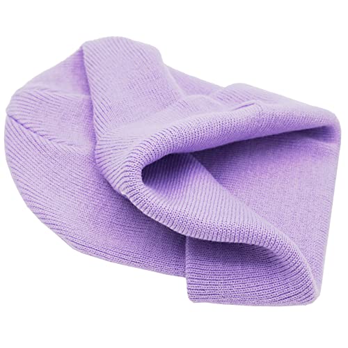 Image of 55cube Unisex Winter Beanie Hats Warm Thick Knit Cuffed Skullcaps