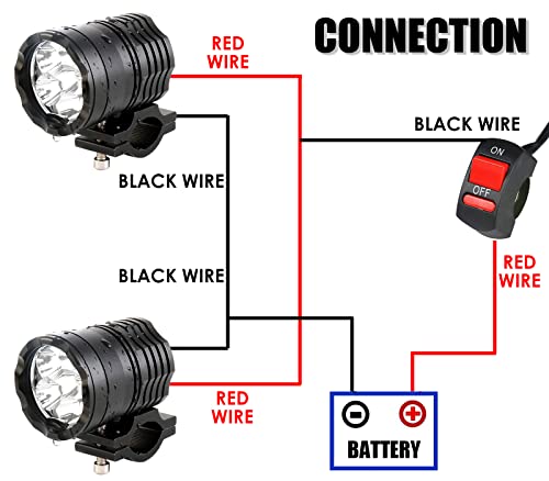 Pakrys AT6 Motorcycle Driving Lights 12-60V 40W 3600Lm Led Fog Lights thumb #7