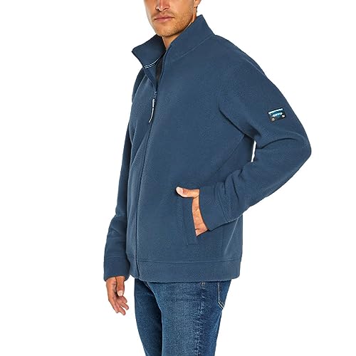 Orvis Men's Full Zip Heavyweight Fleece Jacket (SMALL, BLUE) at