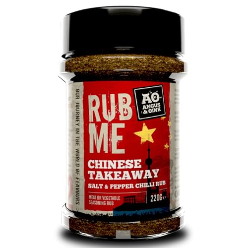 Angus & Oink | Chinese Salt & Pepper Chilli Seasoning | Authentic Szechwan Flavour | Perfect for Chips, Chicken & Ribs | Bold & Addictive | 220g