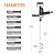 MAXXT Drill Mixer Set with Spade Handle 1/2 inch Electric Corded Mixing Drill Machine 9A Motor Concrete Mud Mixer