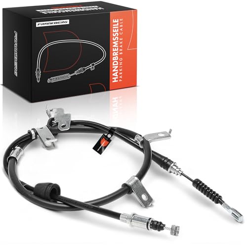 Image of Frankberg Handbrake Cable Handbrake Cable Rear Left Compatible with Picanto SA 1.1 1.0 1.1 CRDi 1.0 LPG 1.1 LPG 2005-2011 Replace# 59760-07310 K16497