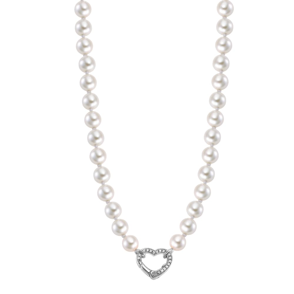LOTUS SILVER Collar Mujer Plata de Ley 925 Perlas