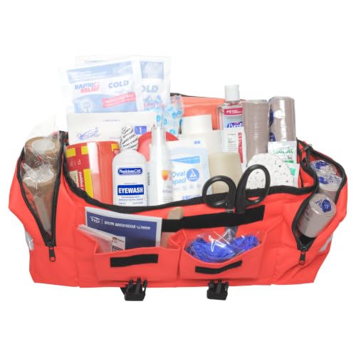 Image of Outdoor Sports First Aid Kit - Complete First Aid Supplies for Outdoor Sporting Injuries, Teams Trainers & Coaches Portable Team Sytle Bag -Easy to Refill and Reuse