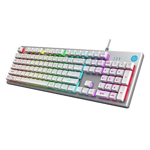 HP Teclado Gamer USB K500F Prata com Iluminacao LED multicores Layout ABNT2 7ZZ98AA
