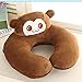 Produktbild LAKD Pillow Cartoon U Shape Hoodie Travel Neck Cushion for Sleep Kawaii Animals Hooded for Airplane Home Textile L