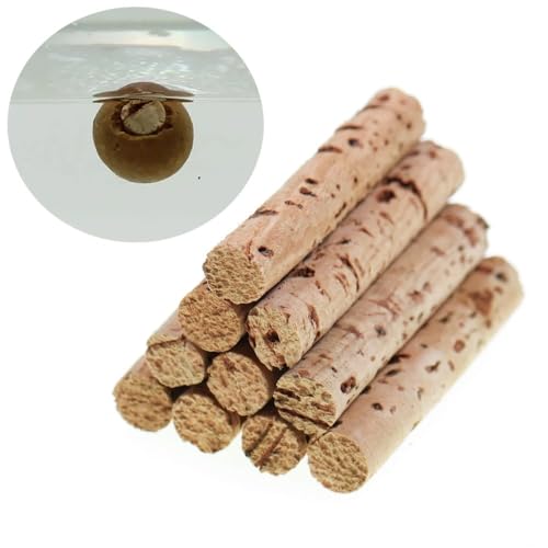 Set de 10 piezas de cañas de corcho para pesca de carpa miniatura 4
