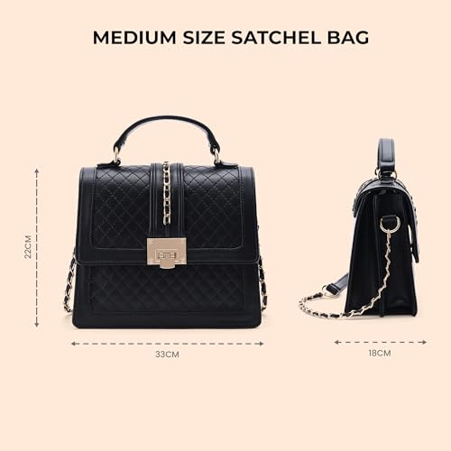 Image of Symbol Premium Women's Satchel Hand Bag crafted from Imported PU | Stylish | Ladies Purse