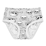 Joisal Cotton Toddler Girls Underwear Cartoon Skulls Panties for Girl Animal Kids Undies Briefs 8-9 Years