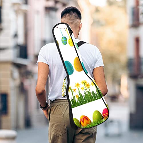 JRHEJTHH Durable Ukulele Bag Water Resistent Ukulele Case with Adjustable Shoulders for 21 23 24 inch Thick Padding Colorful Easter Eggs - Les Beatles, Paul McCartney, John Lennon, RIngo Starr, George Harrison JRHEJTHH Durable Ukulele Bag Water Resistent Ukulele Case with Adjustable Shoulders for 21 23 24 inch Thick Padding Colorful Easter Eggs – Image 6