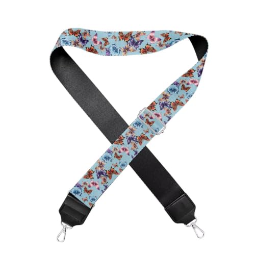 Image of Adjustable Purse Strap for Women, Crossbody Wide Handbag Strap Replacement, Sturdy Bag Strap with Silver Hardware