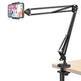 Klsniur Cell Phone Holder, Universal Phone Stand Clip Lazy Bracket Flexible Articulating Arm Phone M