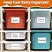yeestone 44 Pack Storage Bins Labels, 4x6 Photo Sleeves, Clear Index Card Holder, Plastic Adhesive Pockets for Tote Cards Organizing Bins Box Drawer