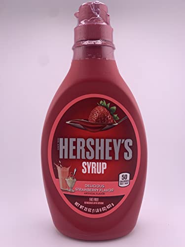 Hershey Syrup Variety Pack, 3 Flavors- Hershey Chocolate Syrup 24Oz, Hershey Strawberry Syrup 22Oz, And Hershey Caramel Syrup 22Oz. 3 Hersheys Syrup Bottles By Snackivore. #TOP3