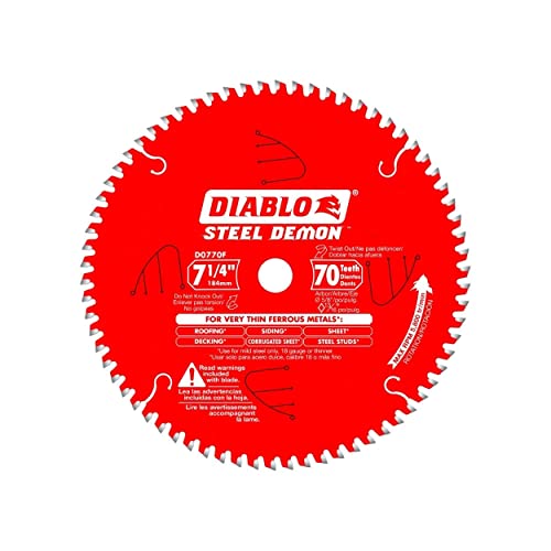 Diablo 7-1/4-Inch x 70-Teeth Steel...