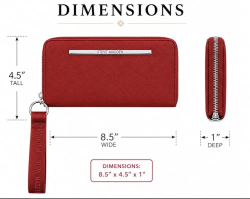 Image of Steve Madden Bzip-Web Zip Around Wristlet