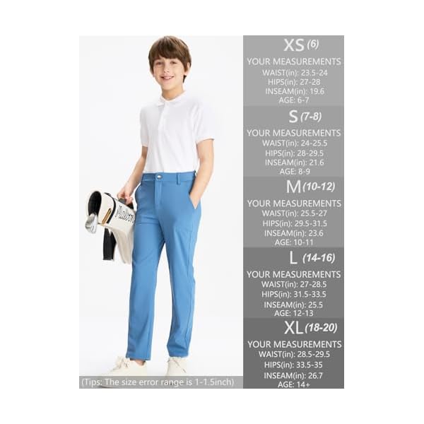 DEVOROPA Golf Pants Flat Front Dress Athletic Casual Pants Chino - Image 7