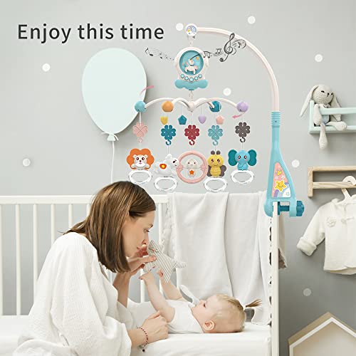 Eners Baby Musical Crib Mobile With Night Lights And Rotation, Rattles, Remote Control,Comfort Toys For Newborn Infant Boys Girls Toddles (Green) #TOP5