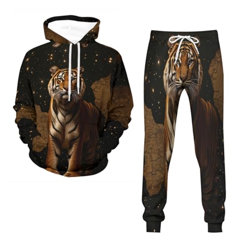 Survêtement à capuche unisexe Tigerss 7 gris taille 4XL