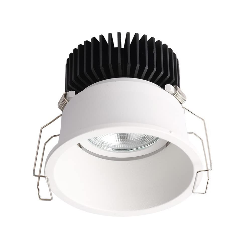 Aioneer Recessed Downlight,Baffle Trim,Adjustable Angle 30°-Spotlight 3 Inch Eyeball Ceiling Light, 7W/10W Daylight Retrofit Downlight Simple Retrofit Installation - No FlickerB-7w-6000K