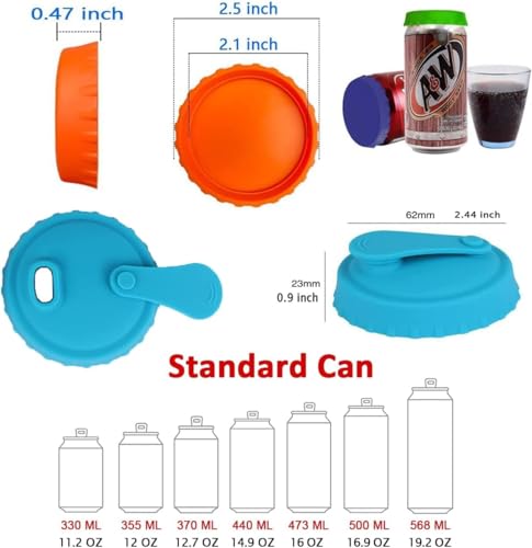 6 Stück Getränkedosen Verschluss,Getränkedosen Deckel,Dosenverschluss Getränkedosen,Dosendeckel,Dosendeckel,Dosenverschluss,Bierdosen Abdeckung,Wiederverwendbares Getränkedosen Verschlus