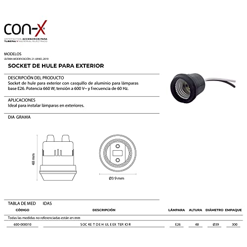 Sockets de plástico 12 Imagen adicional