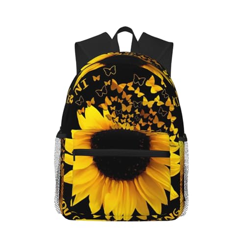Sac à dos pour le travail et ordinateur portable grand confort avec motifs tournesols