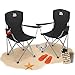 BigDean 2er Set Campingstuhl extra hohe Lehne max....