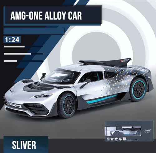 Image of Magicwand 1:24 Scale Die-Cast Metal Merrc AMG-ONE【Large】 with 4 Openable Doors,Lights & Music【Pack of 1】【Colors As Per Stock】