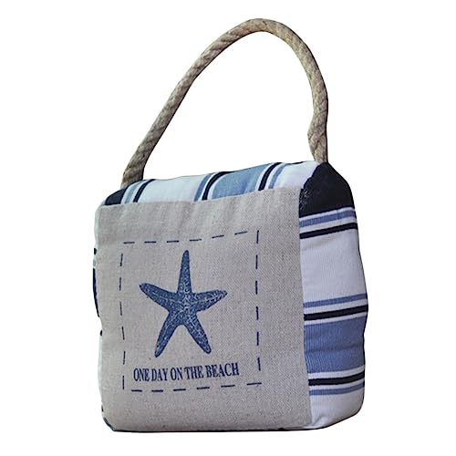 Lurrose Mediterranean Fabric Door Stopper Small Doorstop Anti-Collision Non-Skid Door Decor Home Safety Emerald Green Accent