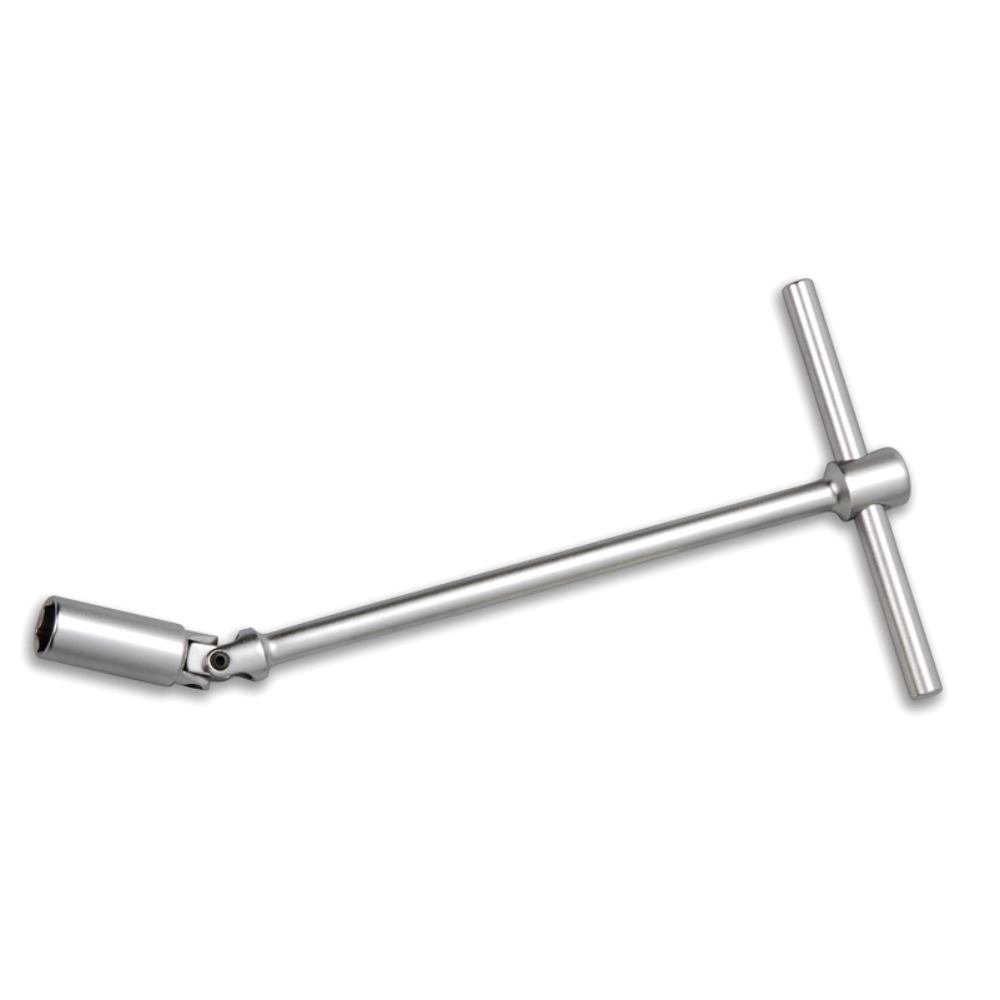 Spark Plug T Wrench 300x14mm, Metallic Silver