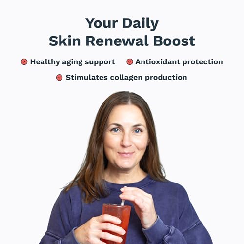 Image of Skin Rejuvenation Powder - Collagen Supplement w /Resveratrol, Sodium Hyaluronate, CollaBZEn, Vitamins C & E - Supports Elasticity, Hydration, Firmness - 2 Pack, 30 Sticks Each