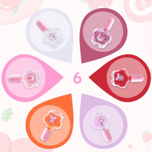 LOPHE Kinder Nagellack Set, 6-Farbiger Kindernagellack auf Wasserbasis, Ungiftig und Geruchlos, Abziehbar, Schnell Trocknend für Mädchen