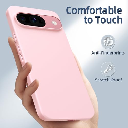 Image of X-level for Google Pixel 9 /Pixel 9 Pro Case, Extra Slim 0.3 mm Thin Translucent Matte Finish Soft Phone Cover, Anti-Scratch Shockproof for Google Pixel 9 Pro /Pixel 9 Case,Pink