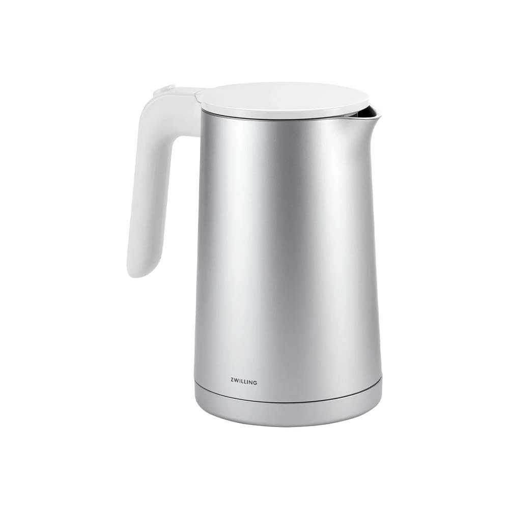 ZWILLING ENFINIGY Wasserkocher, 1,0 Liter, Mit Edelstahl-Kalkfilter, Doppelwandig, Innenskala, 1850 Watt, Silber