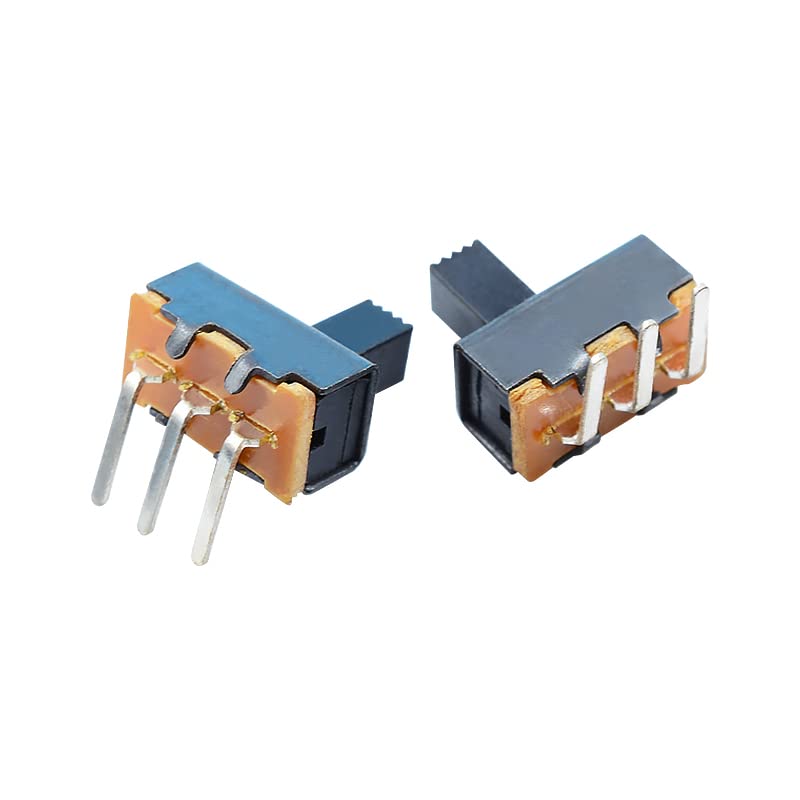 10PCS On-On 2 Position 1P2T SPDT PCB Mount Vertical Slide Switch 3 Pin 3MM 4MM 5MM 6MM Height - (Color: 6mm)
