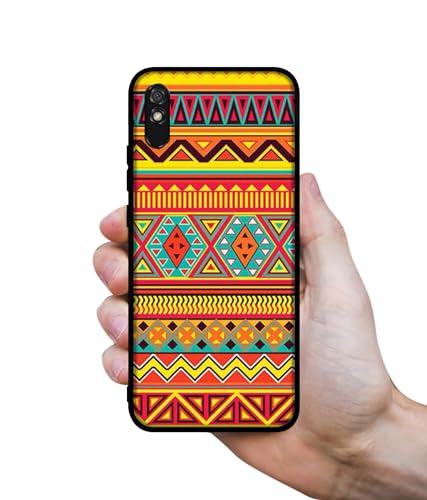 Image of Artistic Rangoli Design Premium 2D Printed Metal Back Case Cover for Mi Redmi 9A / 9A Sport / 9i / 9i Sport