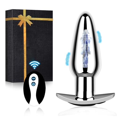 Plug Anal Vibrador Mando Distancia Plug Anales,Con Vibración Consoladores.. para Hombre Vibradorador Mujer Juguetes Eroticos para Pareja Sexuales Juguetes Sexuales 10 Modos (plata)