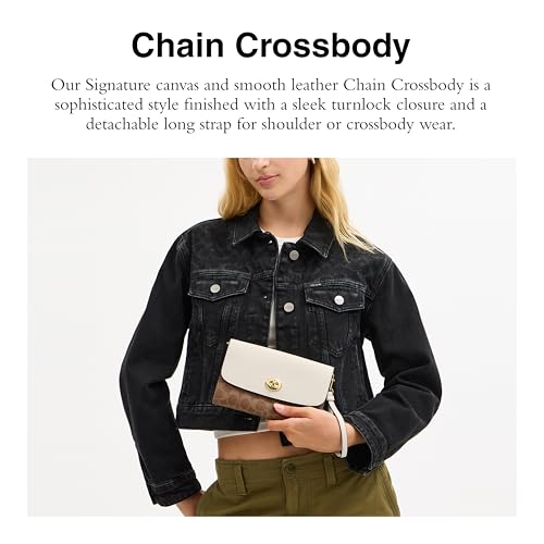 Image of Coach Women's Chain Crossbody in Signature Canvas